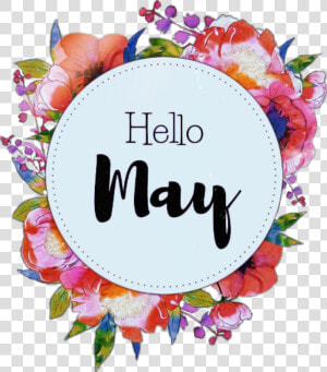 Transparent May Flowers Png   Hello May Sticker  Png Download