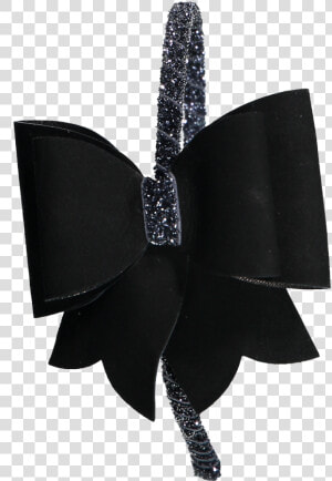 Transparent Black Ribbon Bow Png   Black Bow Headband Png  Png Download