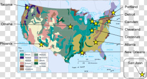 Transparent Soil Texture Png   Soil Type Map United States  Png Download