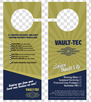 Vault Tec Letter Props  HD Png Download