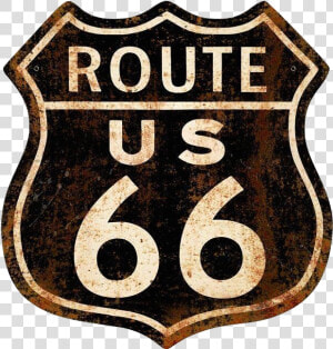 Old Route 66 Sign   Png Download   Route 66 Logo Original  Transparent Png