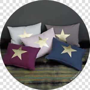 Cojines Estrella Dorada Serendipity   Cushion  HD Png Download