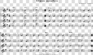 Ojos Azules Png   Png Download   Sheet Music  Transparent Png