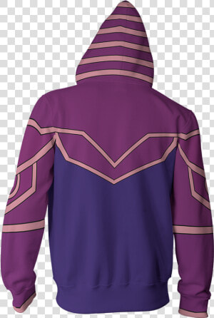 Yu Gi Oh Dark Magician Cosplay Zip Up Hoodie Jacket   Hoodie  HD Png Download