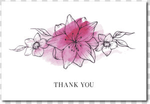 Floral Thank You Card Class Lazyload Lazyload Fade   Cherry Blossom  HD Png Download