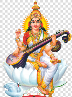 Saraswati Mata Hd Wallpaper Download   High Resolution Saraswathi Devi  HD Png Download