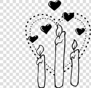 Blanco Y Negro Pintado A Mano Simple Amor Vectores   Heart  HD Png Download