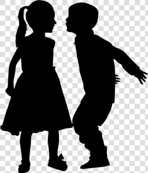 Silhouette  Kids  Boy  Girl  Young  Playing  Son  Child   Silhueta Criança Png  Transparent Png