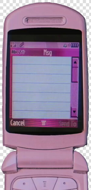 Ooh Pretty 🤩   Pink 2000s Flip Phone  HD Png Download