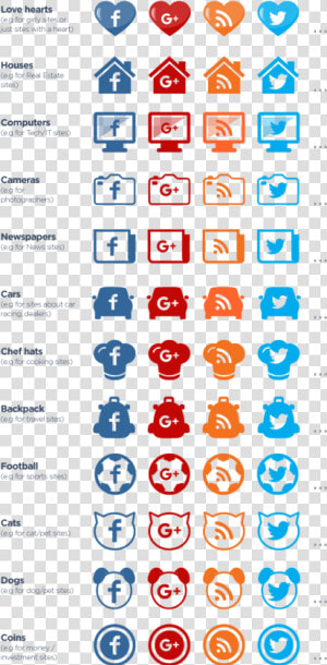 Transparent Social Media Icons Png Transparent   Dog Social Media Icons  Png Download