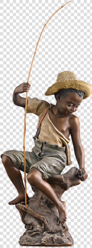 Goldscheider Boy Fishing Figurine   Goldscheider Boy Fisher  HD Png Download