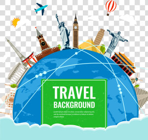 Traveler Vector International Tour   Tourism Background Png  Transparent Png