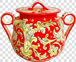 Foglie Rosse Tony Cookie Jar   Teapot  HD Png Download