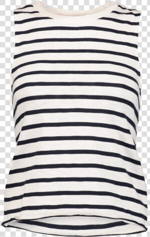 Halsey Stripe Tank White navy  HD Png Download