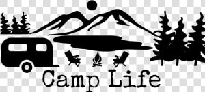 Clip Art Camp Decal Camper Pinterest   Les Beaux Malaises  HD Png Download