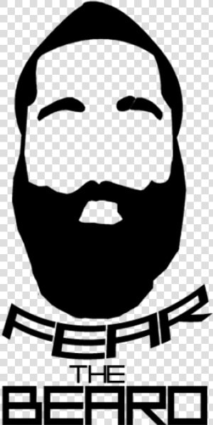 Library Of Basketball Graphic Black And White Download   James Harden Fear The Beard Png  Transparent Png