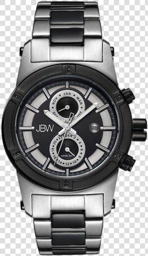 Jbw Strider J6263g Two Tone Stainless Steel Black Ion   Watch  HD Png Download