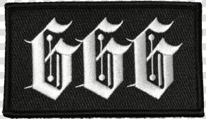 666   Embroidered Patch   Blackcraft Against All Gods T Shirt  HD Png Download