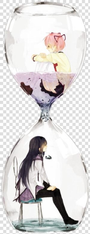 Anima Drawing Glass   Creative Hourglass Drawing  HD Png Download