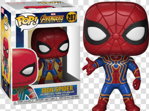 Figurka Funko Pop Iron Spider   Funko 287 Iron Spider  HD Png Download