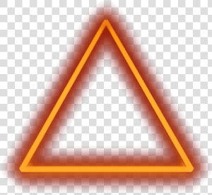  neon  triangle   Neon Orange Transparent Triangle  HD Png Download