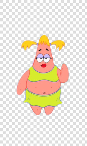  spongebob  patrick  patrickstar  star  girl  meme   Patrick Star Girl  HD Png Download