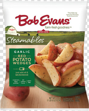 Bob Evans Garlic Red Potato Wedges   Bob Evans Steamables 22 Oz  HD Png Download