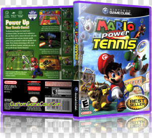 Mario Power Tennis Front Cover Artwork   Mario Power Tennis Wii  HD Png Download