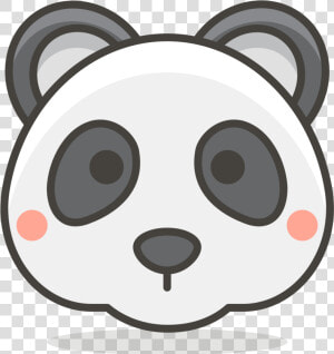 478 Panda Face   Cartoon Symmetrical Animal Face  HD Png Download