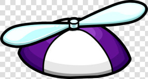 Official Club Penguin Online Wiki   Club Penguin Purple Propeller Hat  HD Png Download