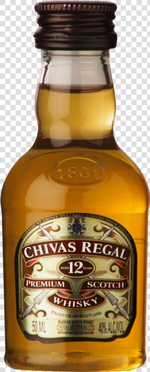 Details About Chivas Regal 12 Year Old Scotch Whisky   50 Ml Chivas Regal  HD Png Download