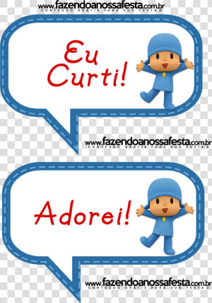 Pocoyo   Png Download   Plaquinhas Para Festa Pocoyo  Transparent Png