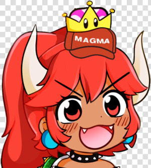 Bowsette Png   Bowsette Red Hair  Transparent Png