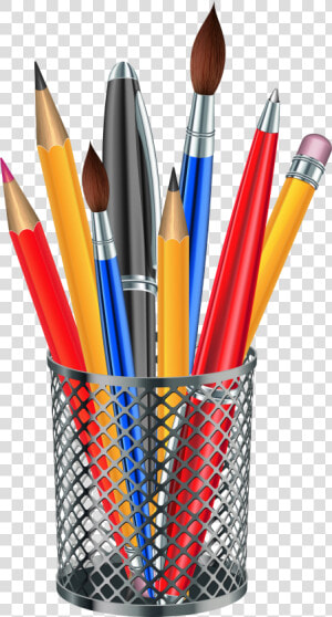 Pencil Brush Clip Art   Transparent Background Pens And Pencils Clipart  HD Png Download