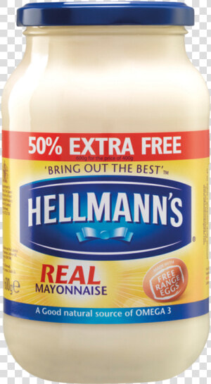 Hellmanns Real 50 Extra Free   Extra Free Hellmans  HD Png Download