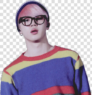 Deokjin Bts Sticker Park Jimin Glasses Clipart   Park Jimin Png  Transparent Png