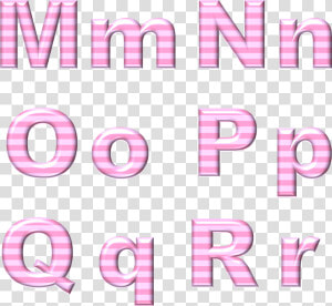 Pink 3d Letters M  N  O  P  Q  R   Abecedario Rosa En Png  Transparent Png