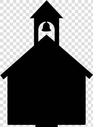 School Bell Png Transparent Images   School House Clip Art Silhouette  Png Download