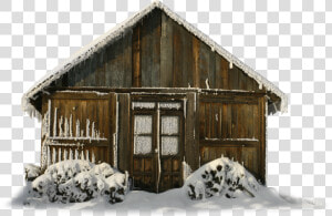 Shack Clipart Hunting Cabin   Transparent Background Cabin With Snow Pngs  Png Download