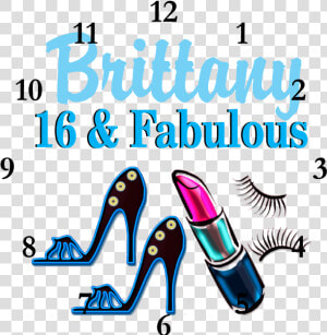 Sweet 16 Diva Wall Clock  HD Png Download