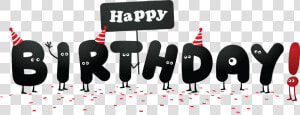 Funny Happy Birthday Without Shadows Clipart Picture   Happy Birthday 60 Gif  HD Png Download