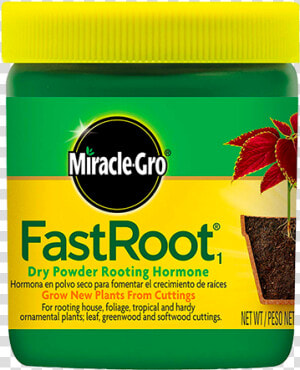 Miracle Gro Fastroot Dry Powder Rooting Hormone Jar    Packaging And Labeling  HD Png Download