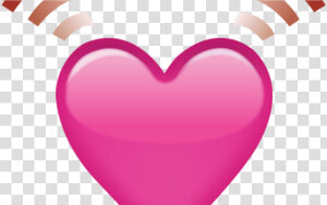 Download Beating Pink Heart Emoji Icon Emoji Island   Heart  HD Png Download