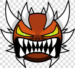 Geometry Dash Impossible Demon Face  HD Png Download