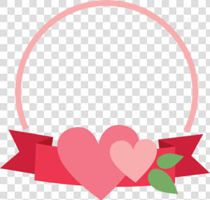 Banner Heart Frame Cookie Cutter   Circle Heart Frame Png  Transparent Png