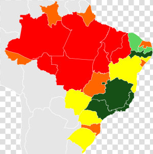 Clip Art Mapa Do Brasil Por Regio   Literacy Rate In Brazil  HD Png Download