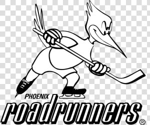 Phoenix Roadrunners Logo Black And White   Phoenix Roadrunners Logo  HD Png Download