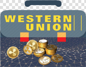 Western Union Is Stepping Up To Cryptocurrency   Western Union  HD Png Download