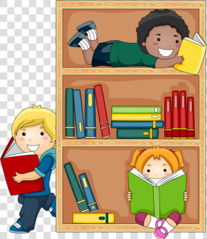 Student Reading Public Library Child Free Transparent  HD Png Download