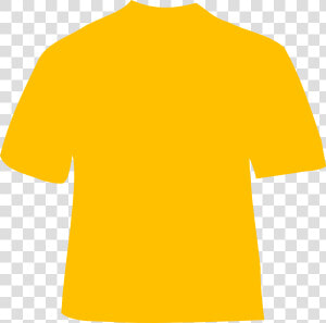 Clipart Shirt Orange Shirt   Yellow Gold Shirt Template  HD Png Download